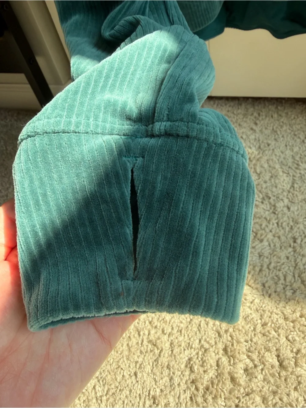 Lululemon Scuba Oversized Hoodie *Velvet Cord Storm Teal